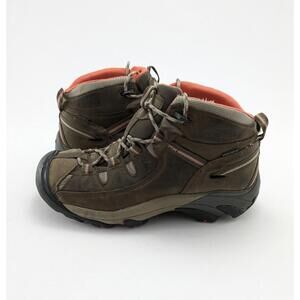 Womens Keen Dry Targhee II Mid Hiking Waterproof Leather Boots 5217-CCLC Size 9